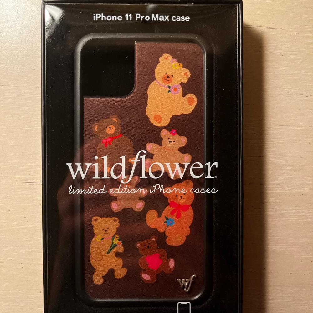 Wild Flower limited edition “bear-y cute” 11 pro max phone case